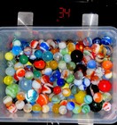 😎3.4Pounds Of Beautifully Broken Marbles-All Have Some Type Of Damage — photo 1