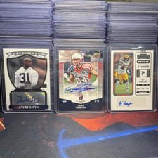 Upper deck/Panini NFL football card lot 3 autographs