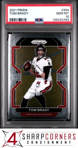 2021 PANINI PRIZM #294 TOM BRADY PSA 10