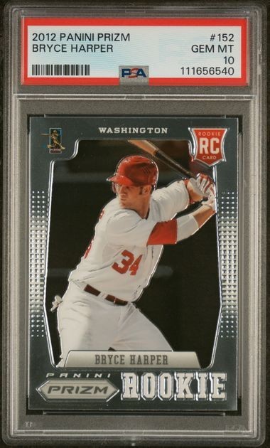 PSA 10 2012 Panini Prizm #152 Bryce Harper RC Rookie Phillies Nationals view 1