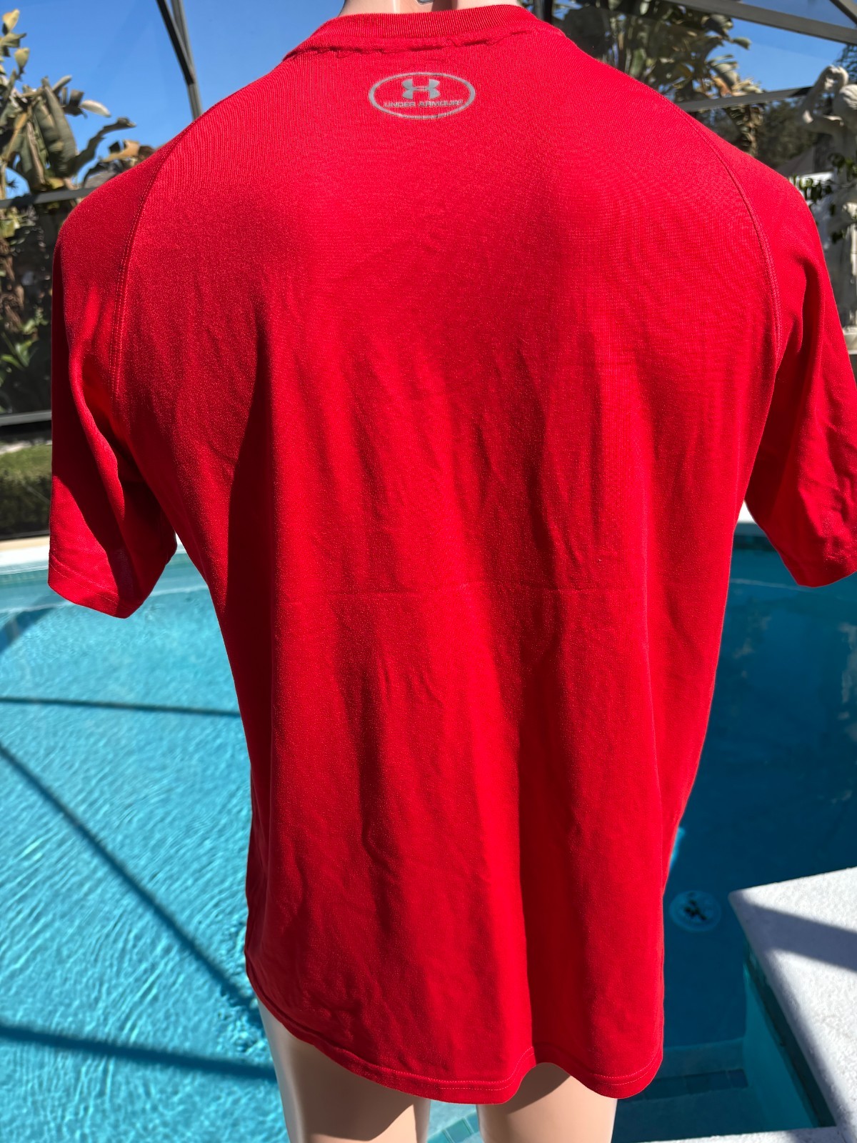 Under Armour Utes Utah Red short sleeve T Shirt Mens M Heat Gear Loose thumbnail 4