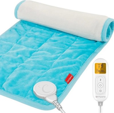 Comfytemp Weighted Heating Pad for Period Cramps & Back Pain Relief, FSA/HSA ...