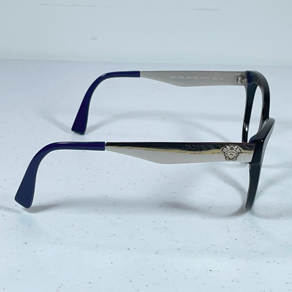 Gafas de sol Versace monturas solo 4338 5247/8G negro/plateado ojo de gato 57-17 Foto 3 de 4