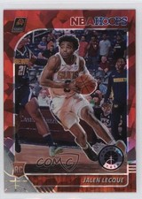 2019 Panini NBA Hoops Premium Stock Red Cracked Ice Prizm Jalen Lecque #254 0c4