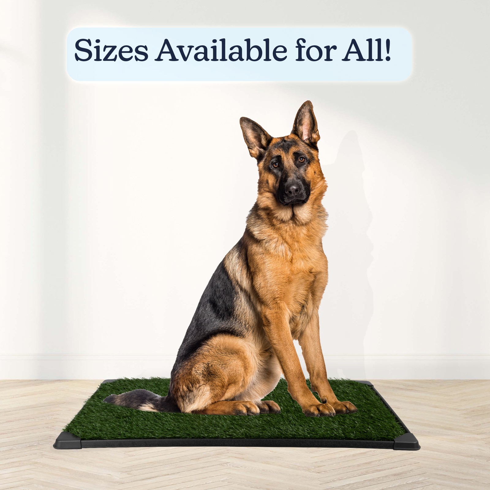 4-Layer Dog Grass Pad with Tray 35.5x23.5in Reusable Pee Pads for Dogs
