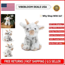 Charming Multi-Colored Goat Plushie – 6-Inch Perfect for Play and Travel