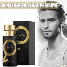 Aphrodisiac Golden Lure Her Pheromone Perfume Spray for Men to Attract Women NEW