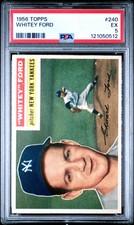 1956 Topps Whitey Ford 240 Psa 5