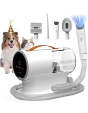 AIRROBO PG100 Pet Grooming Vacuum 12000pa Suction 5 Grooming Tools, 2L Dust Fs