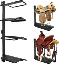 Saddle Rack Wall Mount 4 Tier Storage