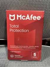 McAfee Total Protection for 5 Users Windows/Mac/Android/iOS/ SAME DAY CODE READ