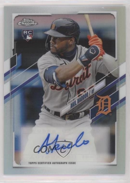 2021 Topps Chrome Update Target Akil Baddoo #CUSA-ABA Rookie Auto RC 0f5t