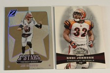 2022 Zenith Joe Burrow Z Stars #ZS-14 & 2006 Triple Threads Rudi Johnson /1199