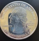 2004 D Highland Mint Giant Commemorative 50 State Quarters 4 Oz .999 Fine Proof