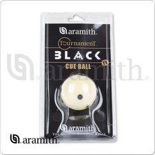 Aramith Tournament BLACK Measle Pool Cue Ball 2 1/4" 6 Black Dots