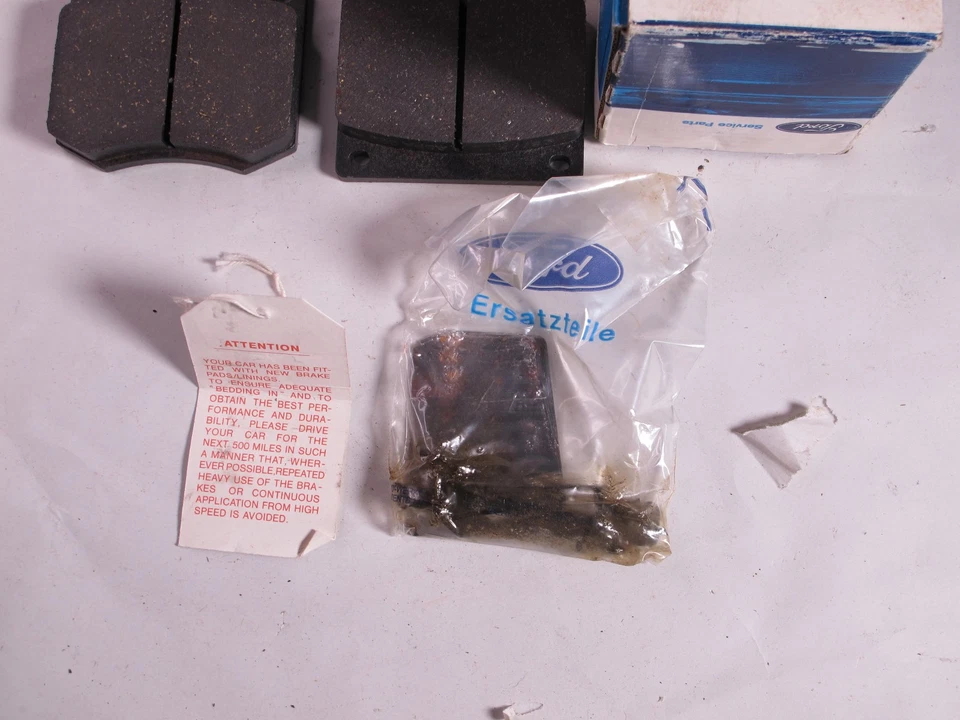Juego de pastillas de freno 76 Mercury Capri OEM NOS Foto 3 de 4