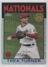 2021 Topps Silver Pack Series 2 1986 Chrome Baseball Trea Turner #86TC-62 0u2j