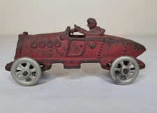 1920'S AC WILLIAMS CAST IRON BOAT TAIL RED SPEEDSTER RACER RACE CAR