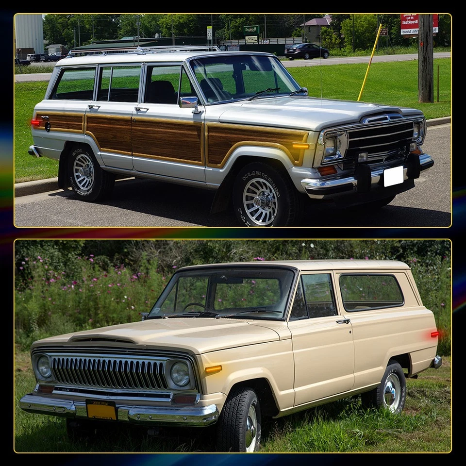 Front Rear Fender LED Side Marker Light For Jeep Cherokee CJ5/6/7 J10/20 1-10Set - Image 3 of 4