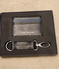 Ted Baker Tour De Space And Time Leather Cardholder And Keyring