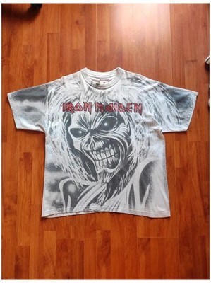 Vintage 1999 Iron Maiden AOP T-Shirt Redwood tag SIZE XL