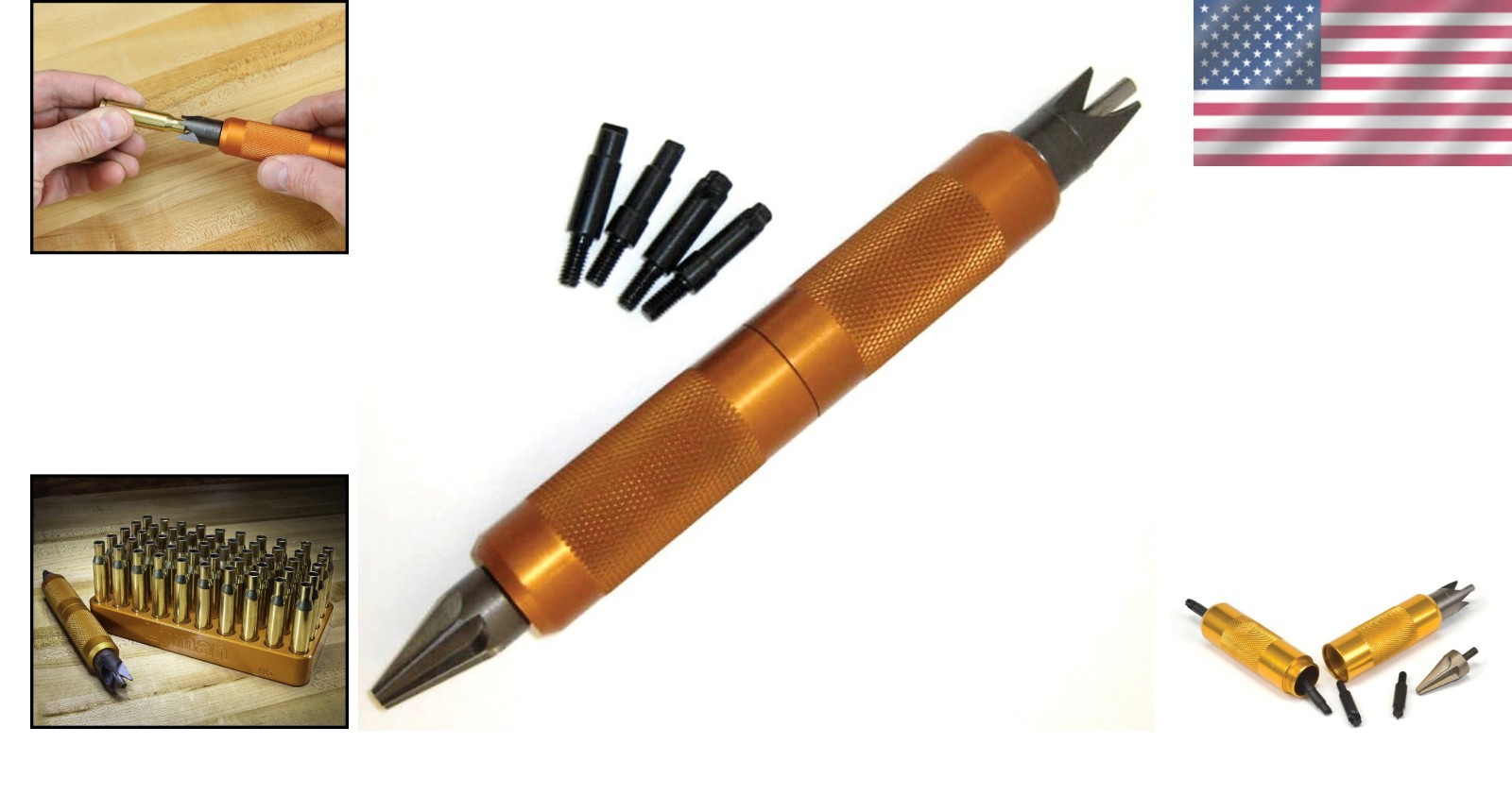 Essential Reloading Multi Tool: Case Prep with Deburring and Cleaner Tools