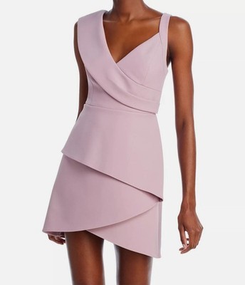 Bcbgmaxazria Women's Pink Tulip Asymmetric Mini Dress Size 2 | eBay