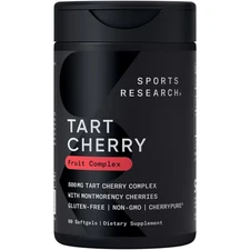 Tart Cherry Complex from Montmorency Cherries Non-GMO Gluten Free (60 Softgels)