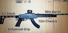 Ruger 1022 And Charger Stock Picatinny Rail Carbon Fiber Lightweight Chassis