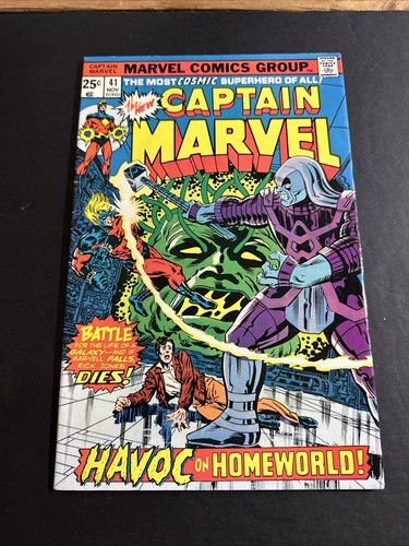 Captain Marvel #41 (1975 1st Appearance Of The Mind Gem)  Fn . Cm2