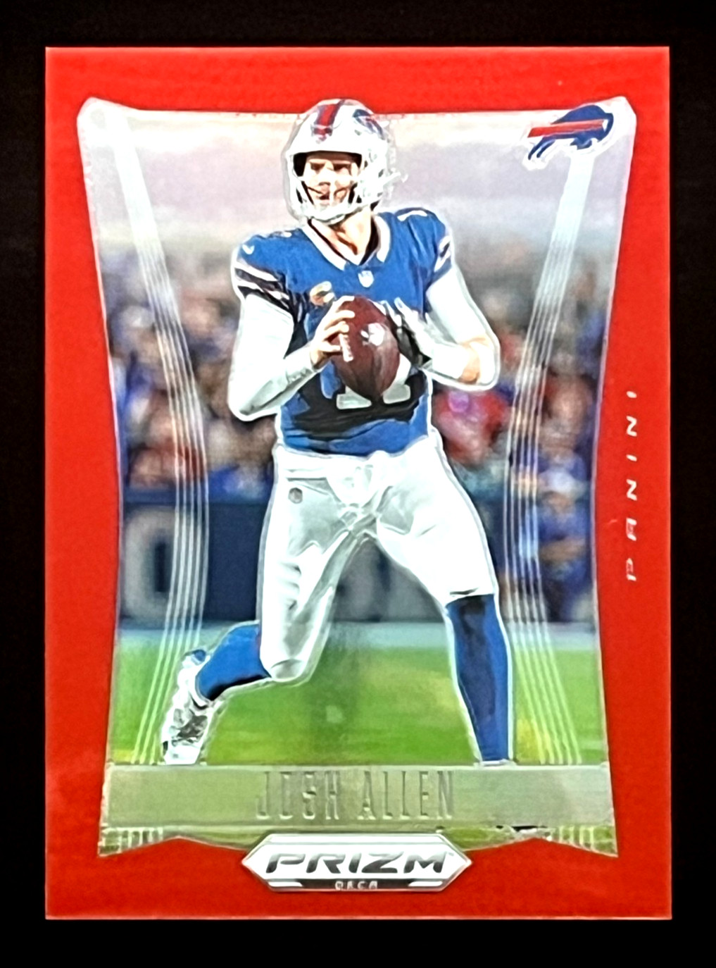 Josh Allen 2024 Panini Prizm Deca Red Prizm 08/199 Buffalo Bills #28