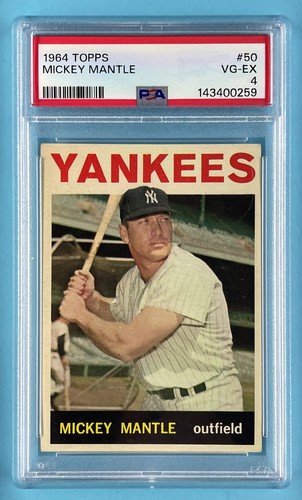 1964 Topps #50 Mickey Mantle - PSA 4 VG-EX