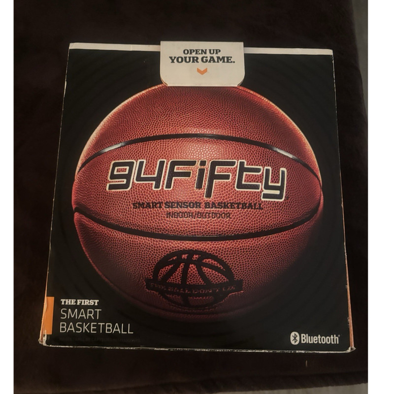 94Fifty Smart Sensor Basketball Size 7 29.5" Indoor/Outdoor Bluetooth Brown