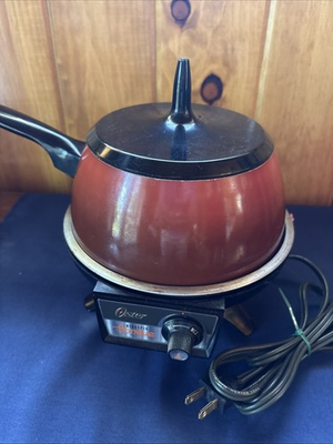 #ad Vintage Oster MCM Electric Fondue Cooking Pot $29.00