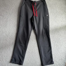 FIGS Yola Skinny Technical Collection Gray Drawstring Pants TW2000R Sz Medium