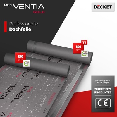 Unterdeckbahn Ventia Gold ZVDH 150g/m² Unterspannbahn Dachbahn Schalungsbahn