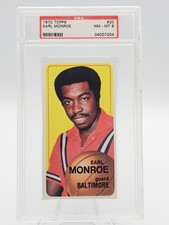 EARL MONROE 1970-71 TOPPS BASKETBALL #20 PSA 8 Q7113