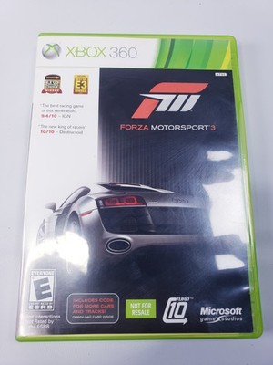 Forza Motorsport 3 (Microsoft Xbox 360, 2009) COMPLETE CIB TESTED MINT DISCS