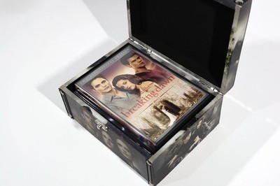 Vintage Twilight Saga NECA 2010 Eclipse Edward Trunk Jewelry Box + Set 5 DVD