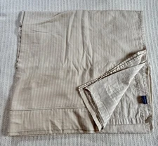 Fieldcrest Queen Flat Sheet 400 Tread Ct Damask Beige Q4/19