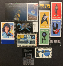 Topical Stamp Set of 10 US Space Stamps MNH NH