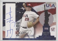 2007 USA Baseball National Jersey & Signature Blue Ink Tommy Hunter Auto 0aa