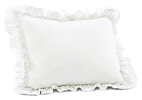 , Twin-XL, White Ella Vintage Chic Ruffle Lace 2 Piece Comforter Set - Picture 3 of 7
