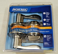 Schlage Accent Lever Keyed Entry Door Lock Deadbolt Combo Pk Satin Nickel FB50N