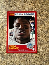 2013 Score Theo Riddick rookie card #430 Red (RC)