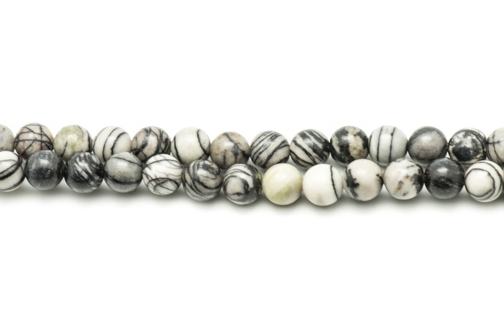 Perles en jaspe zèbre boules 16mm de qualité supérieure sans défaut pour création