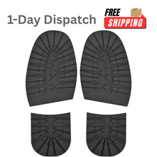 .Boot Sole Heel Replacement Rubber Half Soles for Shoe Repair Anti-Slip