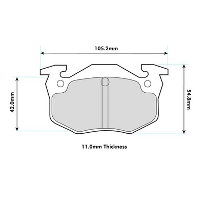 Ferodo DS2500 Rear Brake Pads For Citroen Xsara 1.8 i SW 1998> - FCP558H