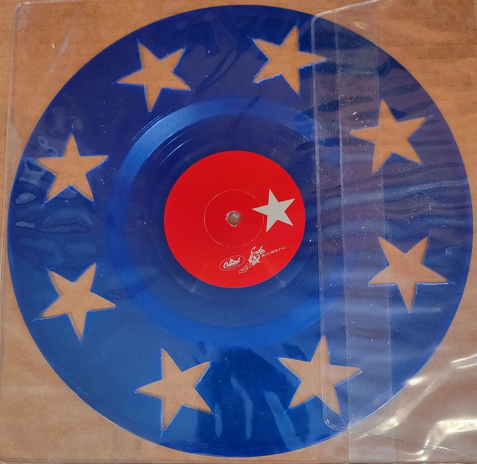 Jimi Hendrix " Star Spangled  Banner"  10" Blue vinyl PROMO 1994 only  300 made - Image 2 of 2