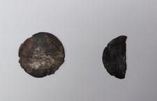 Mary I Tudor Silver Hammered Groat & Half Groat 1553-54.